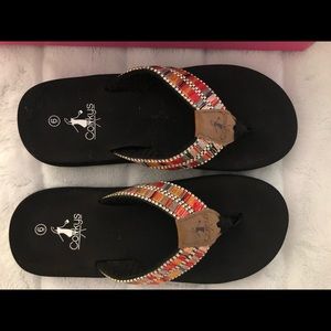 Corkys Kids Dingo Flip Flop Bright Multi
